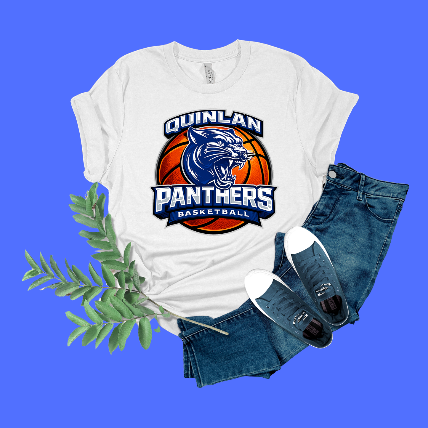 Quinlan Panthers Basketball Shirt