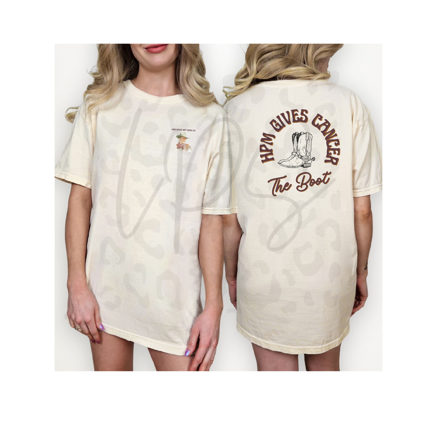 HPM Gives Cancer The Boot Comfort Color Shirt