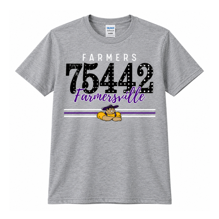 Farmersville Farmers 75442 Polka Dot Tee – Adult, Youth & Toddler