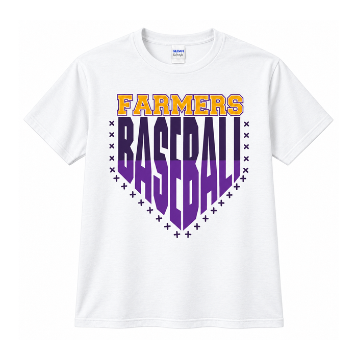 Farmers Baseball Home Plate Shirt – Adult, Youth & Toddler Tee