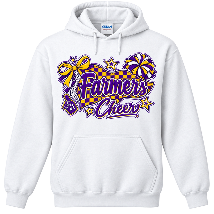 Farmersville Farmers Cheer Hoodie – Adult, Youth & Toddler