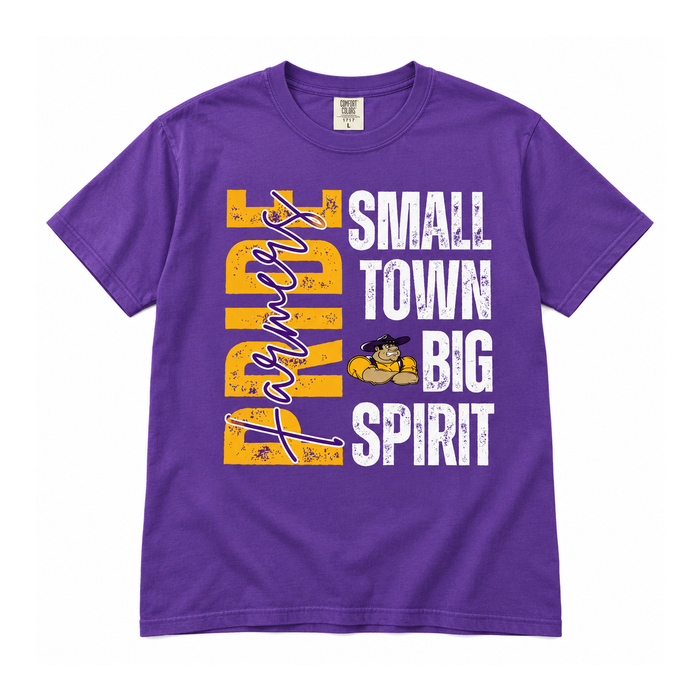 Farmersville Farmer Pride Small Town Big Spirit Tee – Adult, Youth & Toddler