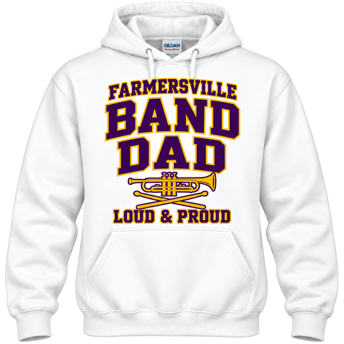 Farmersville Band Dad Hoodie – Gildan & A4 Adult