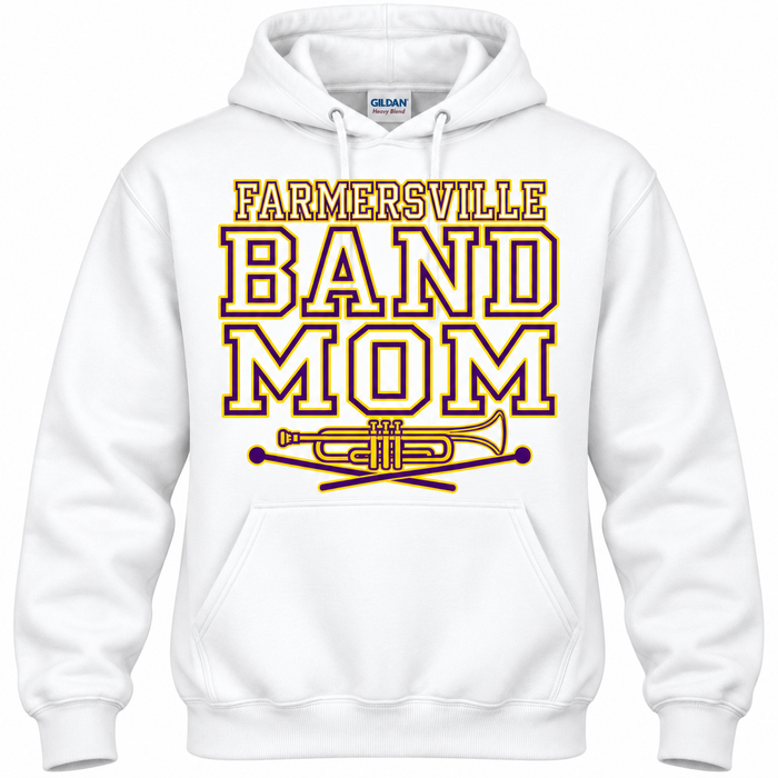 Farmersville Band Mom Hoodie – Gildan & A4 Adult