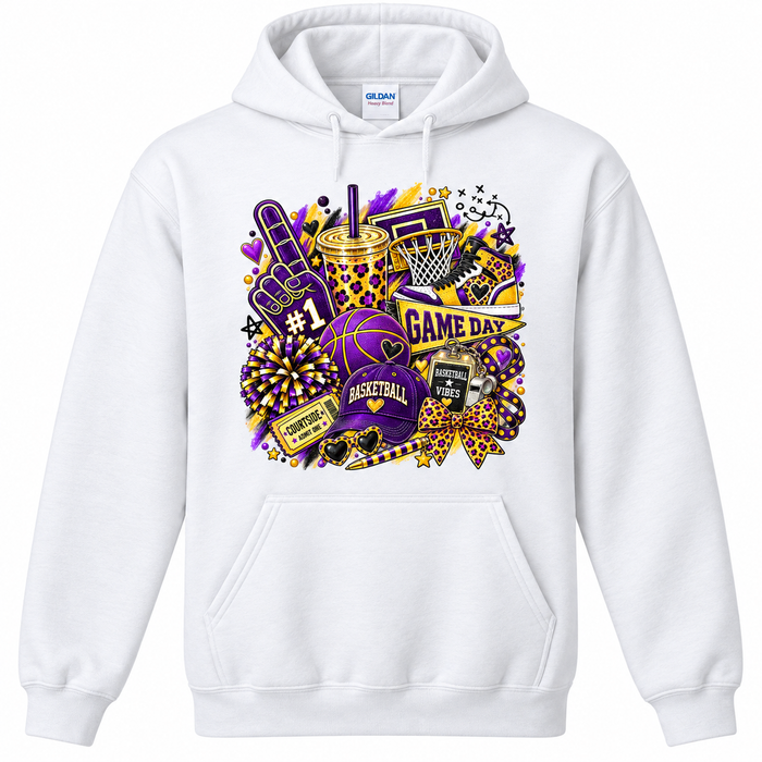 Farmersville Game Day Basketball Collage Hoodie – Adult, Youth & Toddler