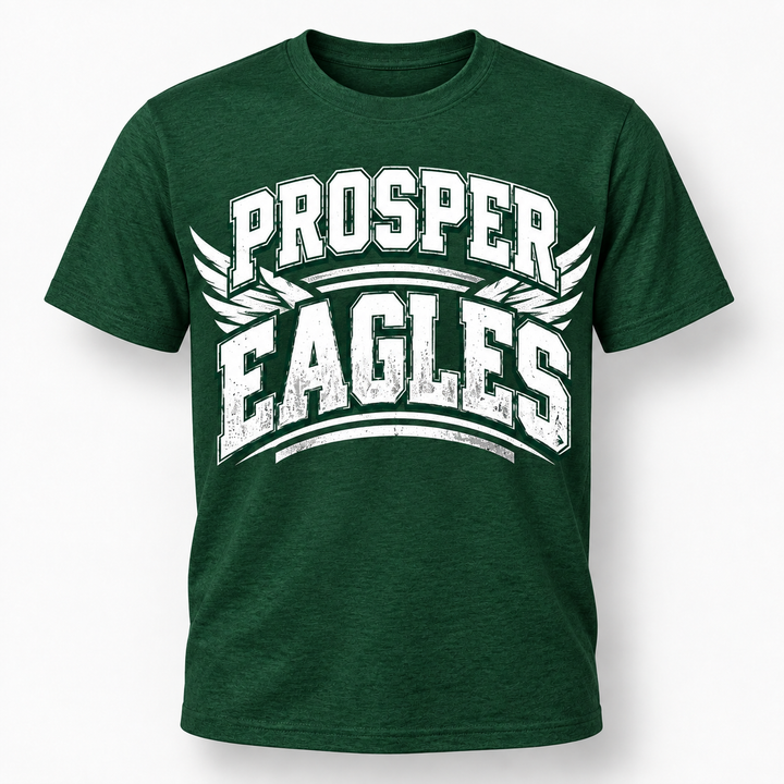 Prosper Eagles green varsity spirit tee