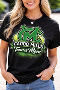 Caddo Mills Tennis Mom T-Shirt | School Spirit Game Day Tee