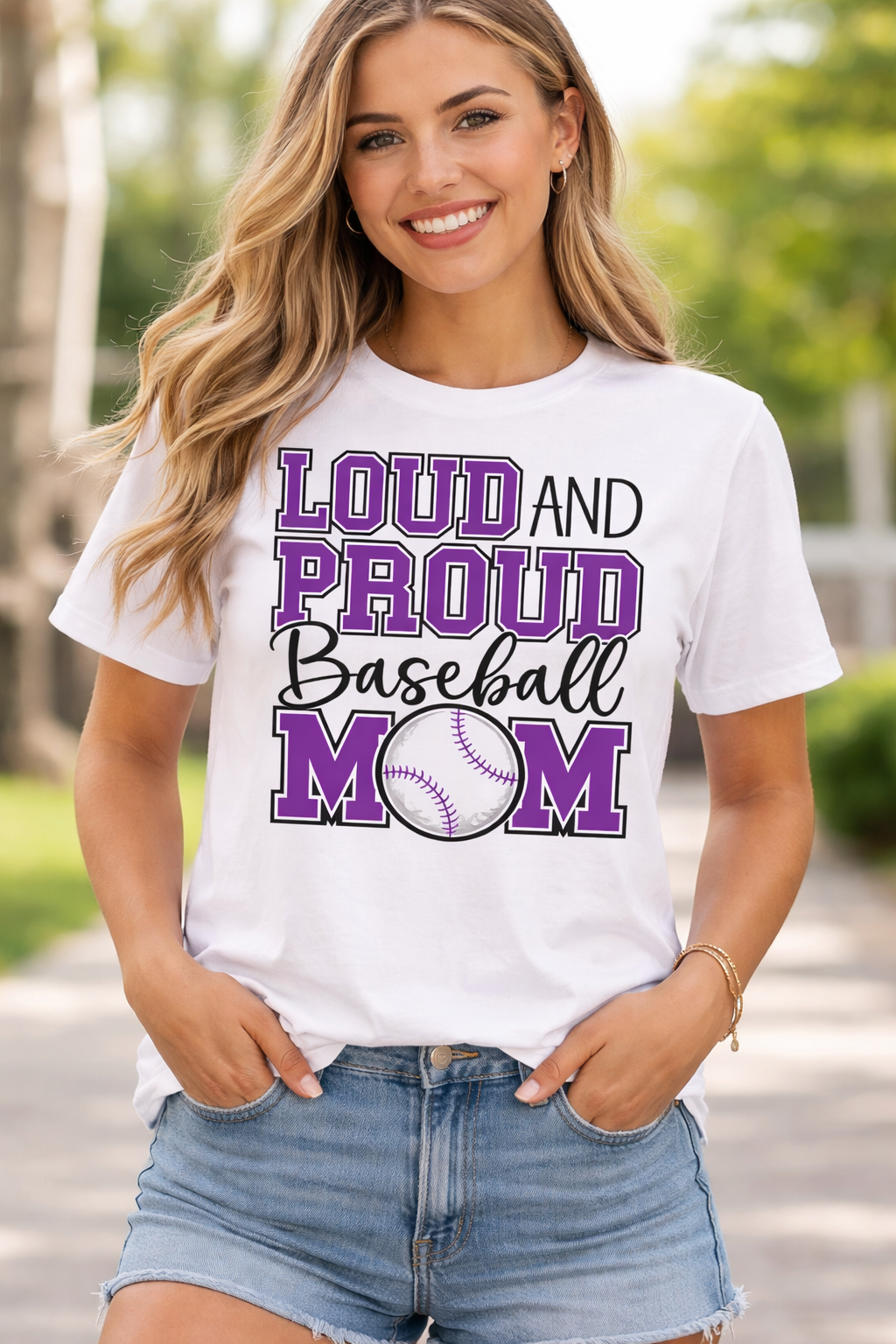 Loud and Proud Baseball Mom Shirt | Game Day Graphic Tee