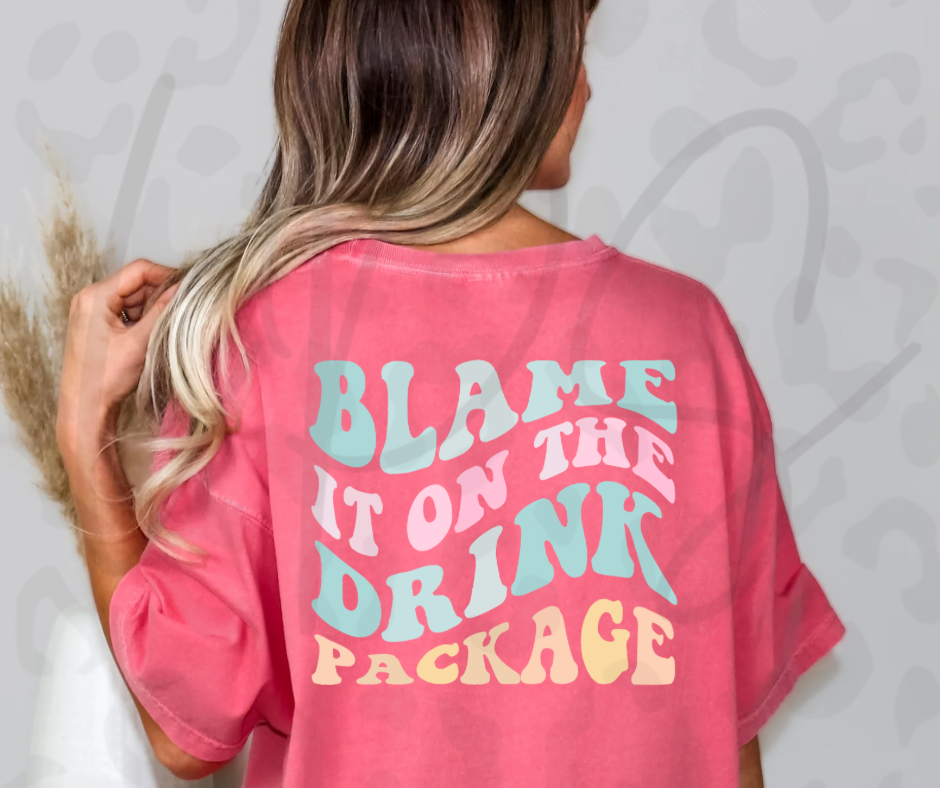 Blame It On The Drink Shirt – Funny Party Apparel