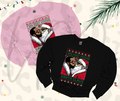 I Saw Daddy Kissing Santa Claus Crewneck – Funny Christmas Holiday Sweatshirt