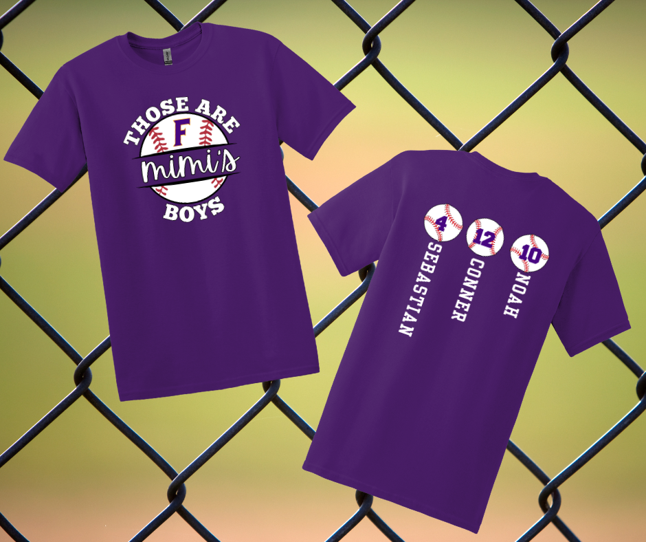 Personalized Mimi’s Boys Baseball Shirt – Custom Family Fan Tee
