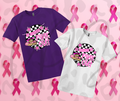 Pink Out Checkered Fight Cancer Shirt – Bold Awareness Game‑Day Tee