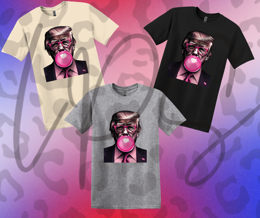 Trump Blowing Bubble T-Shirt