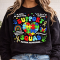 Support Squad Autism Sweatshirt | Autism Awareness Graphic Pullover