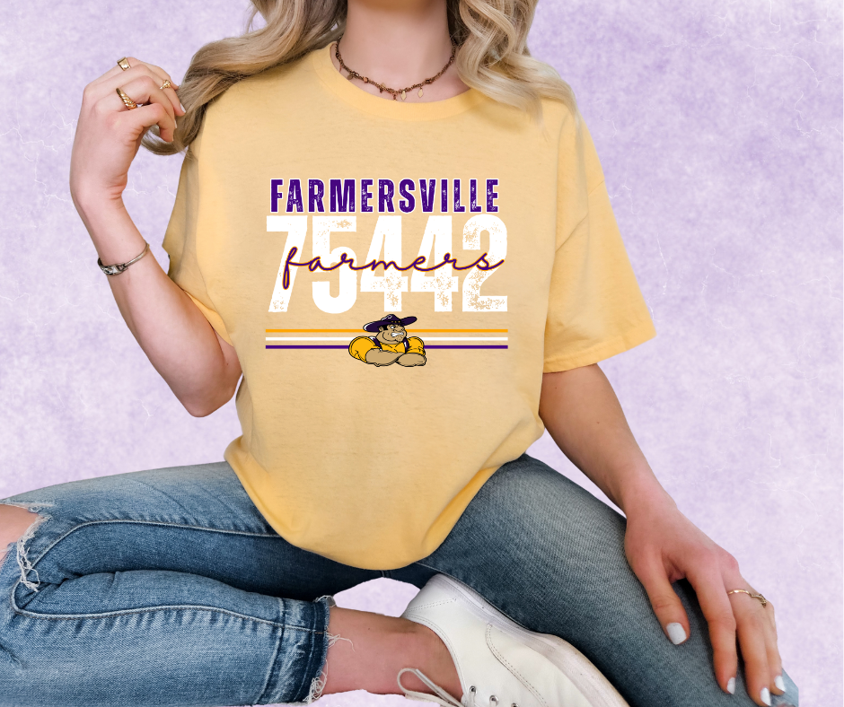 Farmersville Farmers 75442 Comfort Color Tee – The Softest Way to Carry Your Hometown