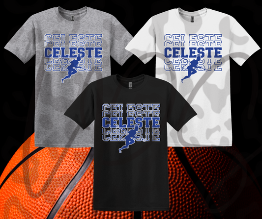 Celeste Blue Devils Stacked Shirt