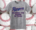 Rangers Wearing The Horns Gray Tee – Bold Texas Rangers Fan Shirt Built for Believers