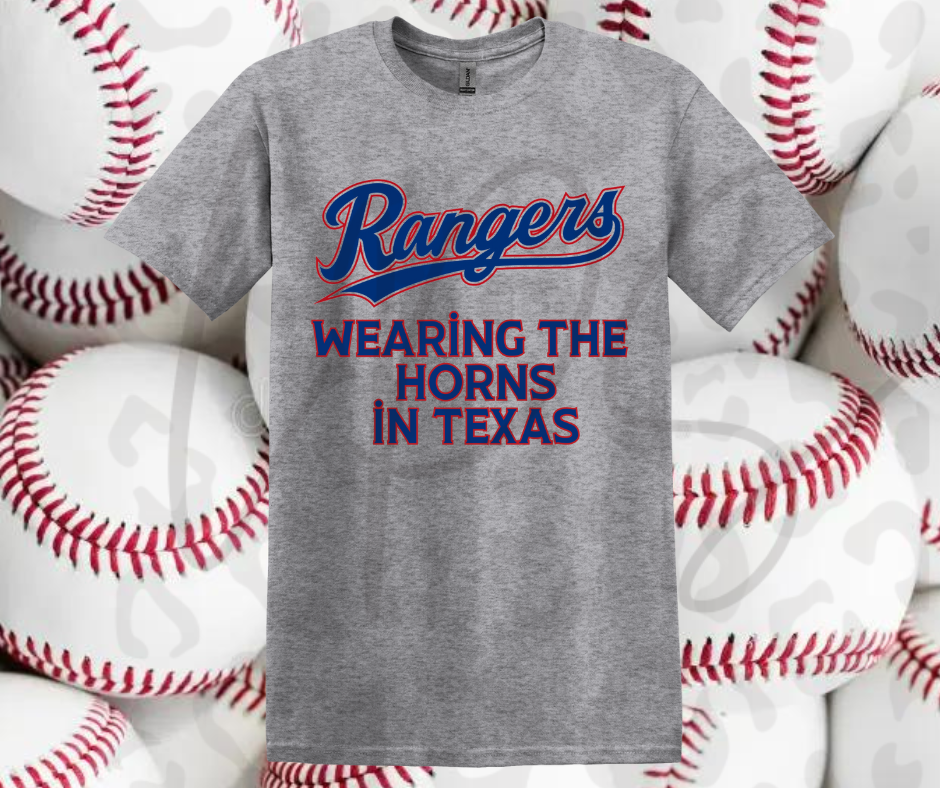 Rangers Wearing The Horns - Gray