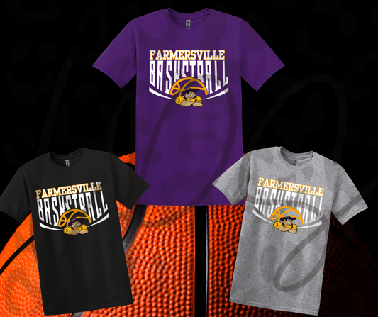 Farmersville Basketball with Farmer Joe Shirt