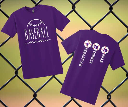 Personalized Baseball - Baseball Mimi 3 Shirt
