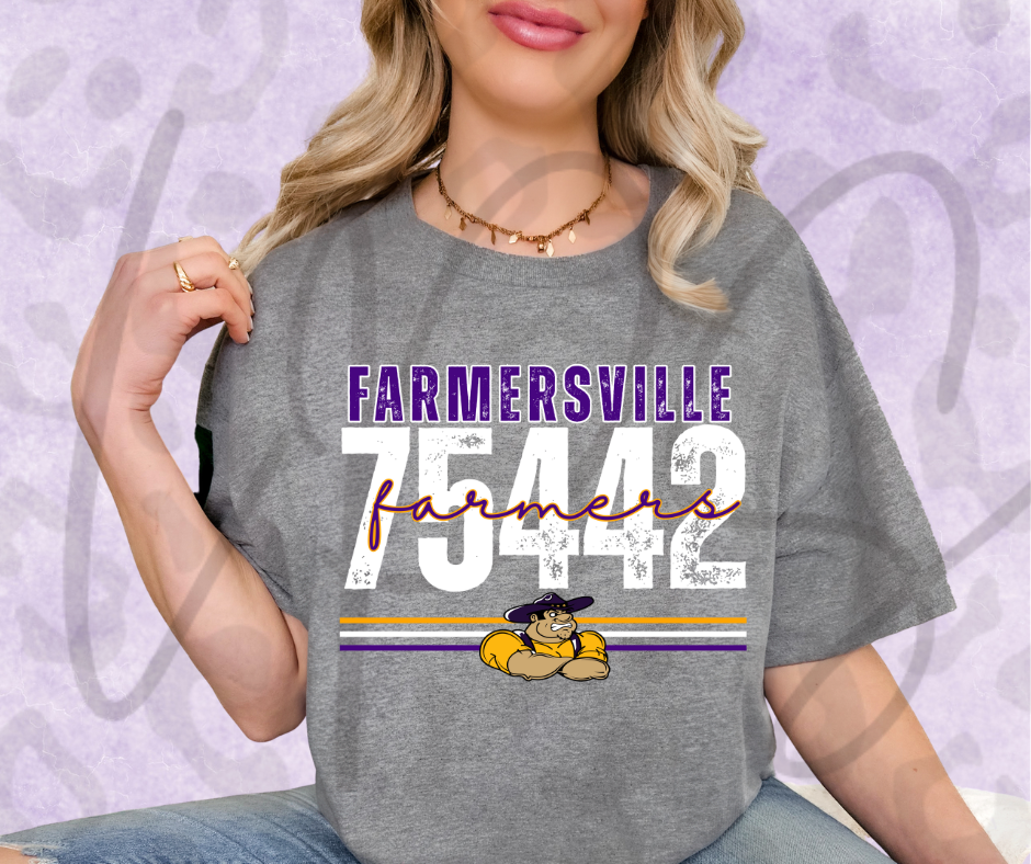 Farmersville Farmers 75442 Tee – Wear Your Zip Code Like the Badge of Honor It Is