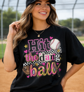 Hit The Dang Baseball Black Shirt | Funny Baseball Graphic Tee