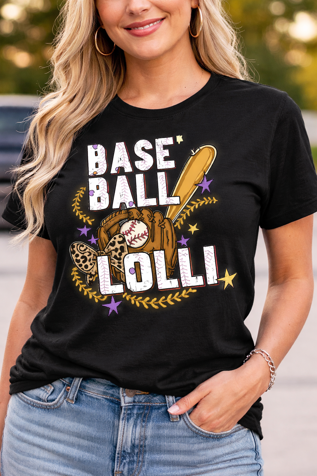 Baseball Lolli T-Shirt | Cute Baseball Grandma Tee