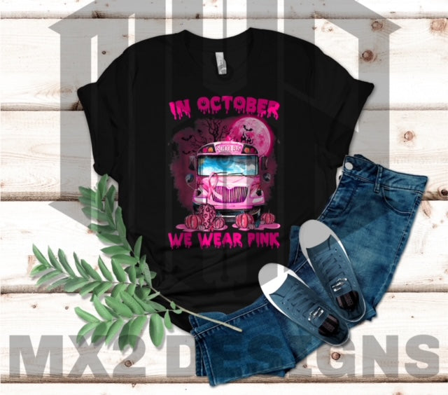 In October We Wear Pink T-Shirt