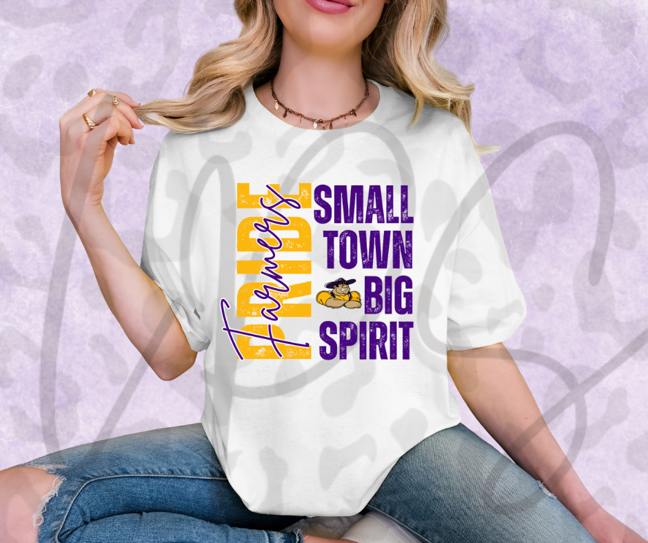 Farmersville Farmers 75442 Comfort Color Tee – Hometown Roots Never Felt This Good