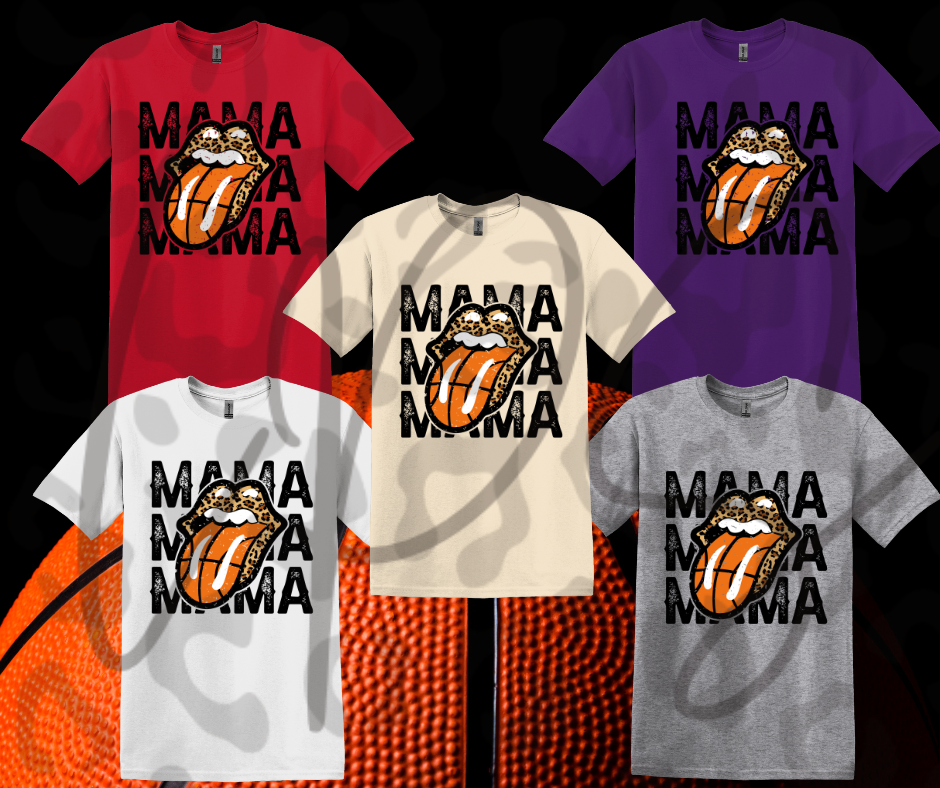 Mama Lips Graphic Shirt – Stylish Mom Game Day Tee