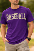 Camo Baseball Purple Shirt | Baseball Graphic Tee