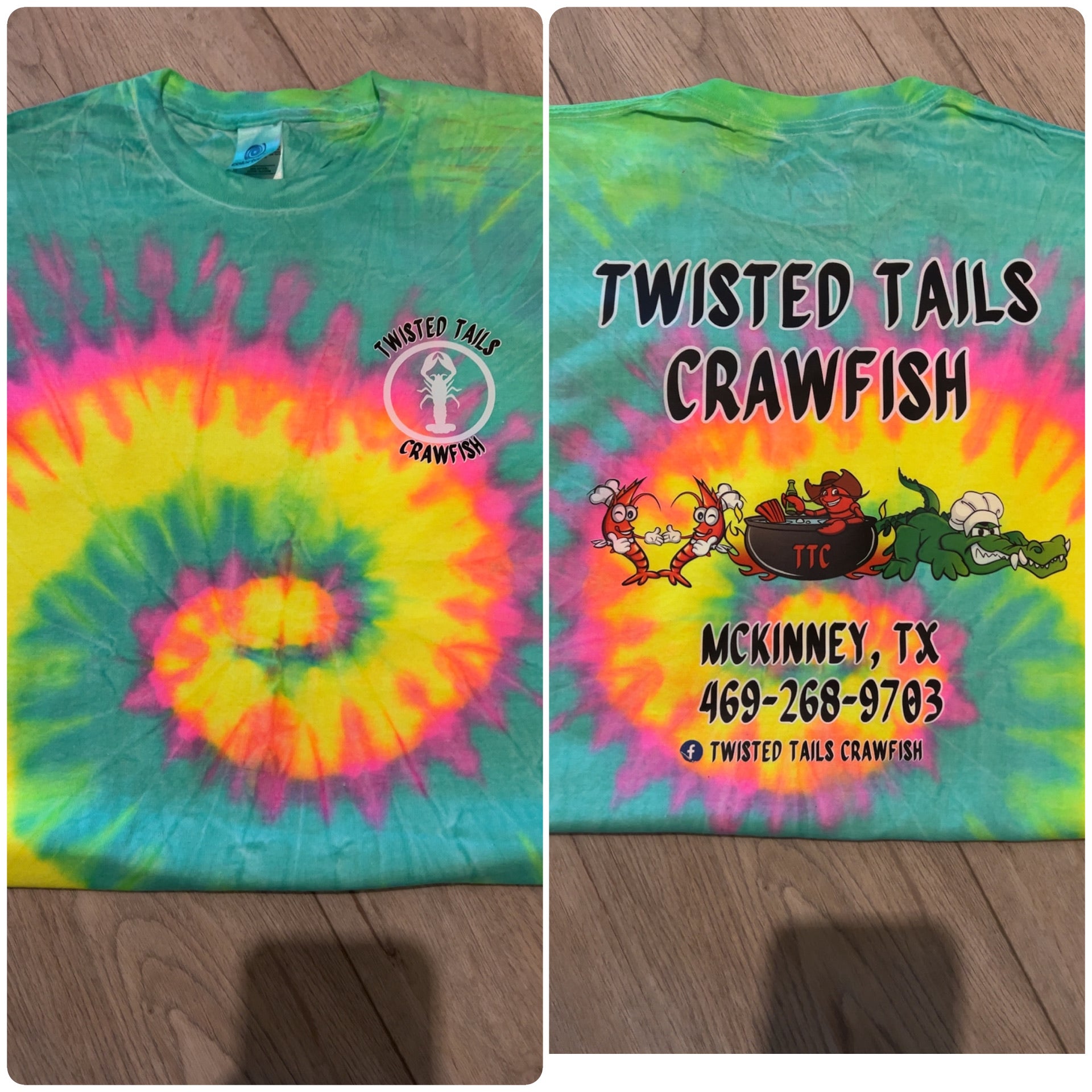 Tie Dye Twisted Tails Shirt – Bold Retro Style Tee
