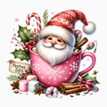 Festive Sips – Santa Mug Christmas PNG
