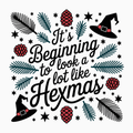 It’s Beginning to Look a Lot Like Hexmas PNG – Witchy Christmas Clipart | Pagan Holiday Sublimation Design
