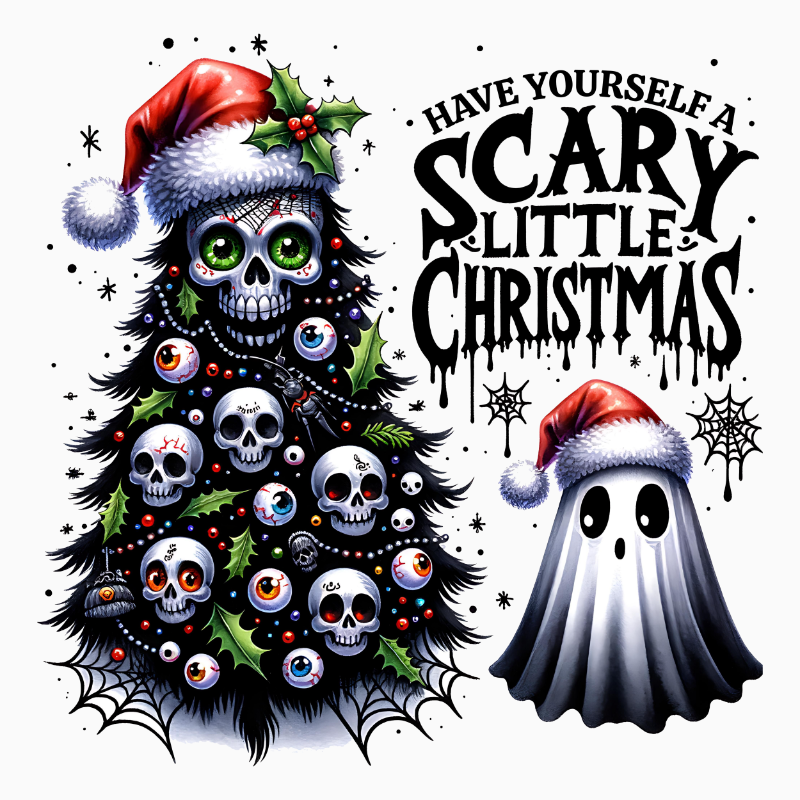 Have Yourself a Scary Little Christmas – Spooky Holiday PNG