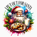 I Put Out for Santa PNG – Funny Cookies & Milk Christmas Clipart | Humorous Holiday Sublimation Design