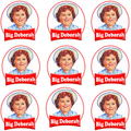 Big Deborah PNG – Funny Snack Logo Parody, Retro Christmas Clipart, Cute Holiday Sublimation Design, Digital Download