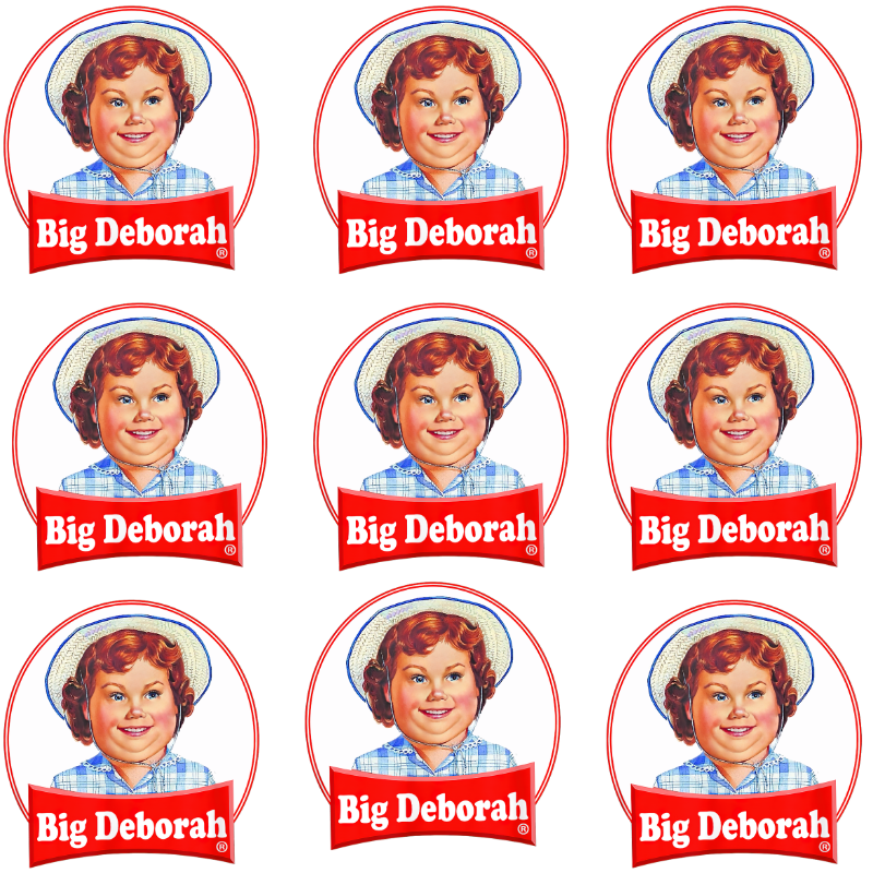 Big Deborah PNG – Funny Snack Logo Parody, Retro Christmas Clipart, Cute Holiday Sublimation Design, Digital Download
