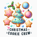 Christmas Cookie Crew PNG – Festive Cookie & Ornament Clipart | Cute Holiday Baking Sublimation Design