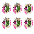Honey Grinch PNG, Pink Santa Hat Grinch Sublimation, Leopard Christmas PNG, Funny Holiday Clipart, Digital Download