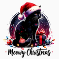 Meowy Christmas – Cute Cat Holiday PNG