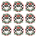On The Petty List PNG – Funny Christmas Gnome Clipart, Checkerboard Holiday Design, Trendy Sublimation Graphic, Digital Download