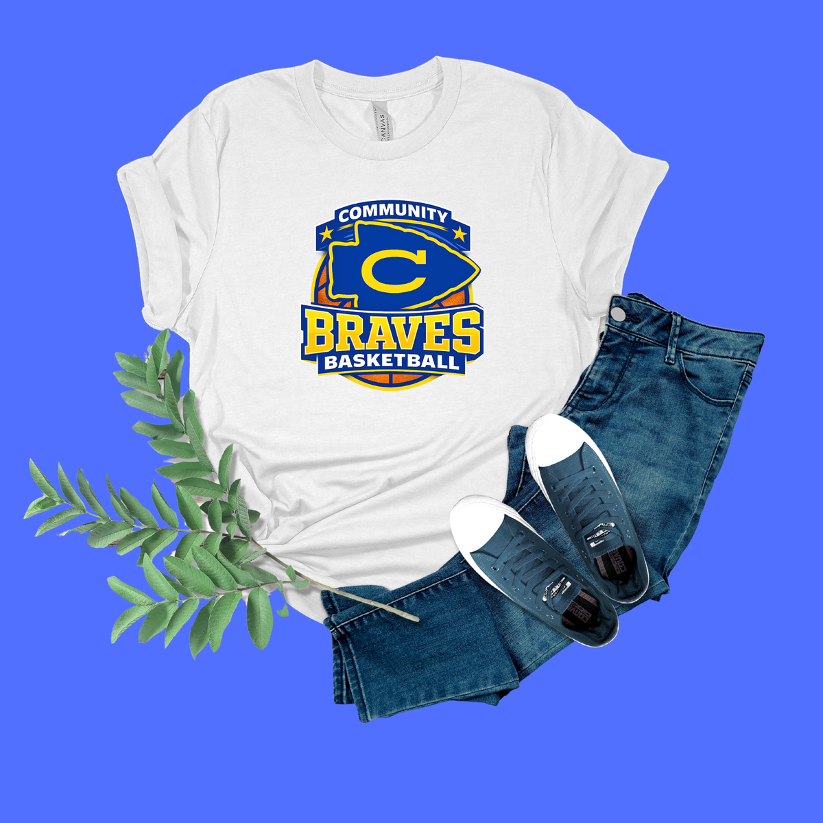 Community Braves Basketball Shirt – Proud Game Day Fan Tee
