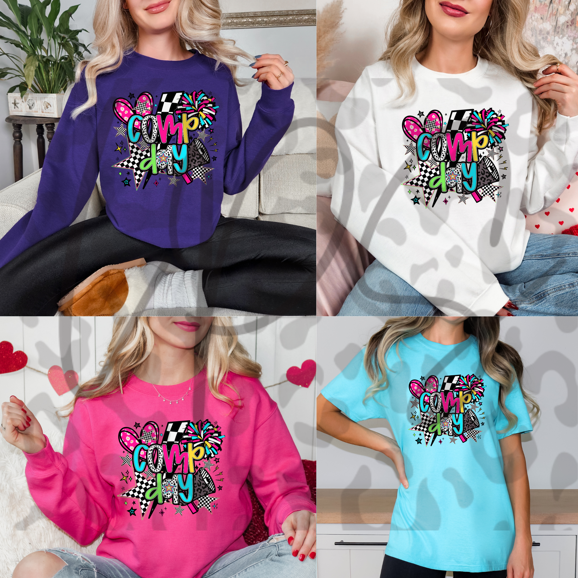 Cheer Competition Spirit Crewneck – Cozy Cheer Team Fan Sweatshirt