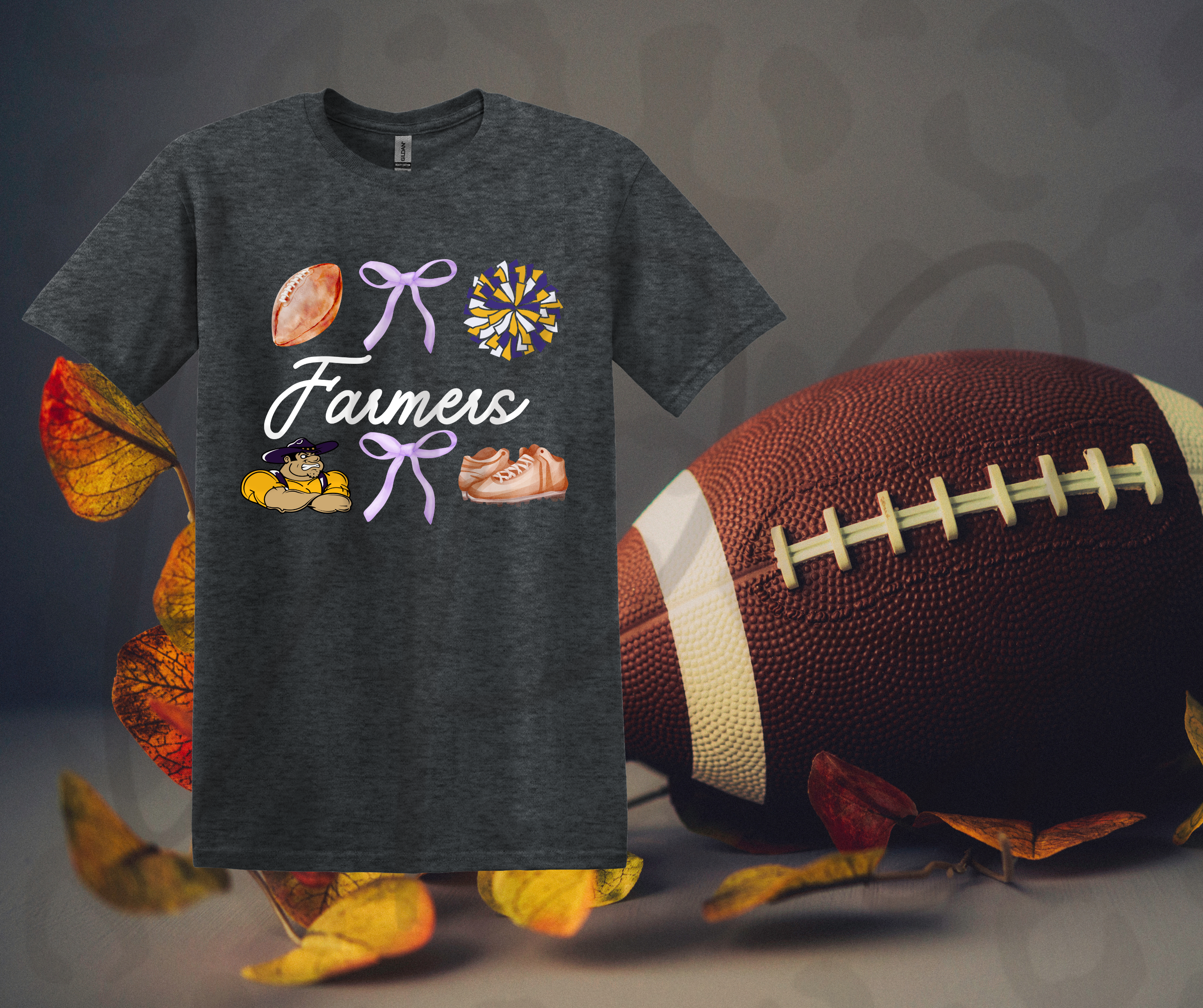 Farmers Bow Shirt – Cute School Spirit Game Day Tee