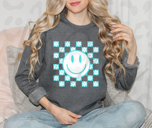 Daisy Hippie Smiley Crewneck