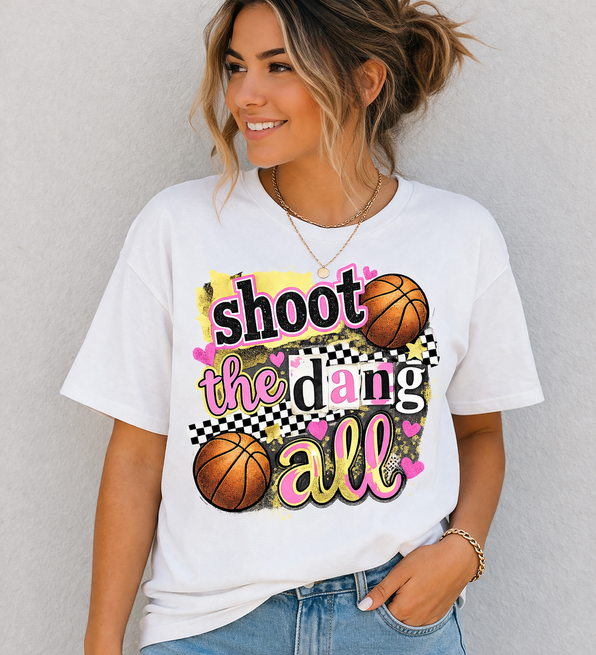 Shoot The Dang Basketball Shirt | Funny Basketball Graphic Tee