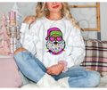 Lit Glitter Santa Crewneck