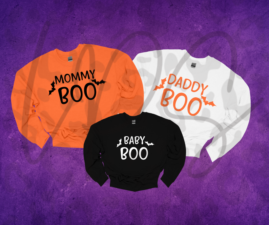Mommy Boo, Daddy Boo and Baby Boo Sets