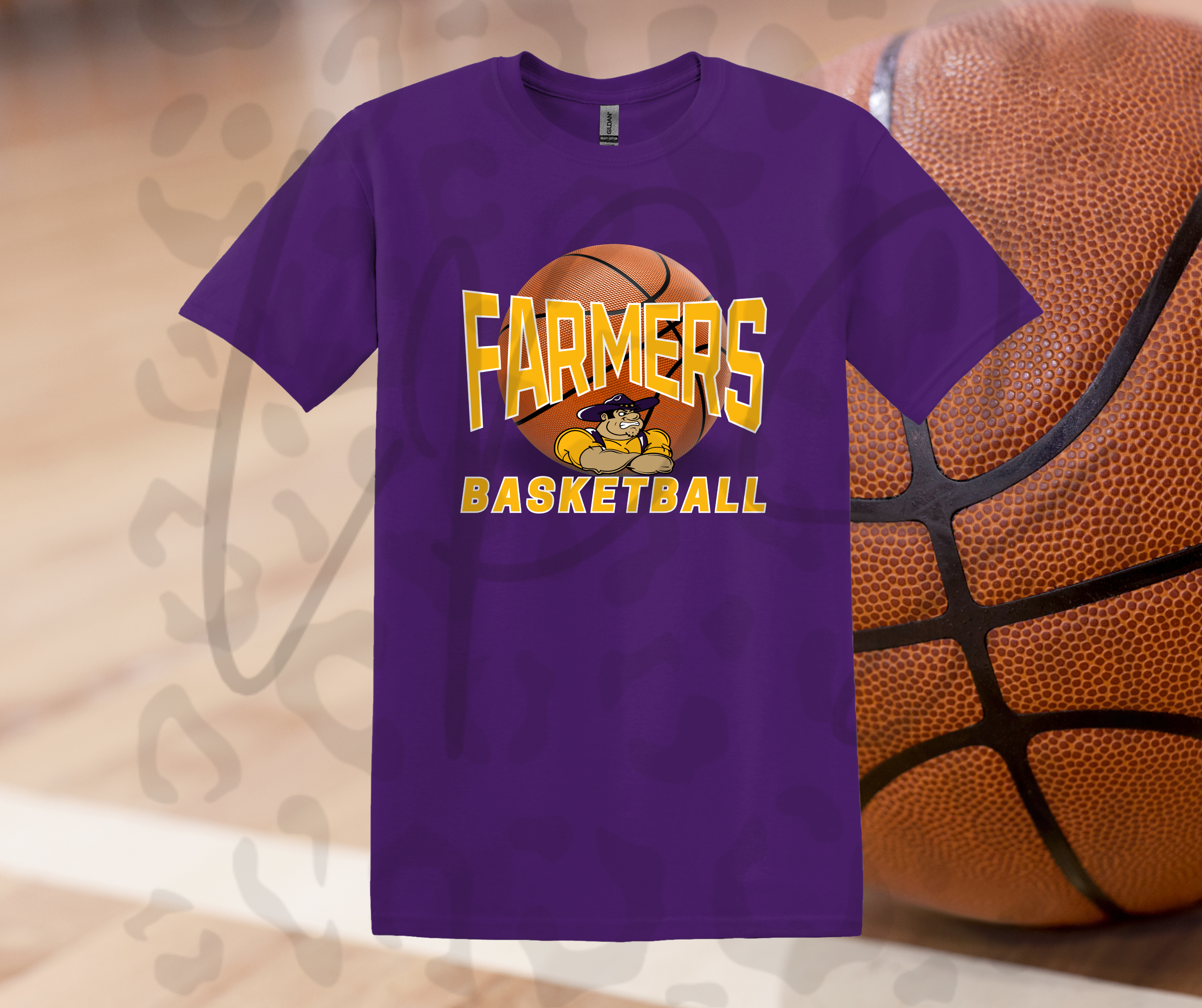 Farmersville Basketball T-Shirt – Game Day Basketball Fan Tee